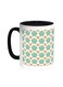 Motifs Of Roses Printed Coffee Mug Black/White 11ounce