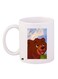 Cartoon Bear Printed Coffee Mug White/Brown/Green