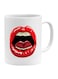 Lip Design Printed Mug Red/White