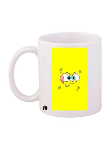 Spongebob Printed Mug Yellow/White Standard Size