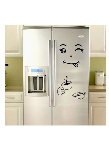 Vinyl Wall Decals - Fork, Coffee Cup &amp; Fashion Glasses Designs   Waterproof &amp; Removable for Fridge, Glass &amp; Home Decor