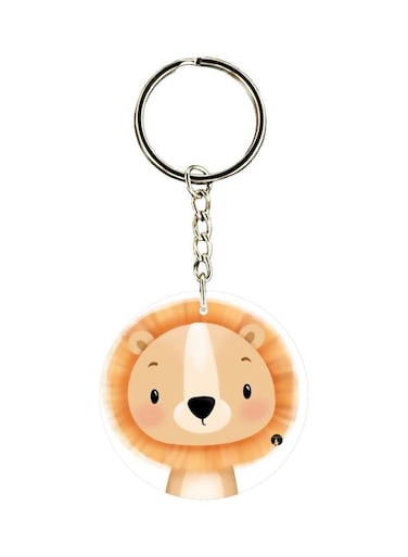 Lion Printed Keychain