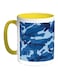 Army Clothing Printed Coffee Mug Yellow/White/Blue
