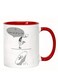 Mug Ceramic Cup 11oz, Microwave Safe, Arab Your Opinion Arabic Meme Short Quotes Office Home Coffee Mug with Attitude in red