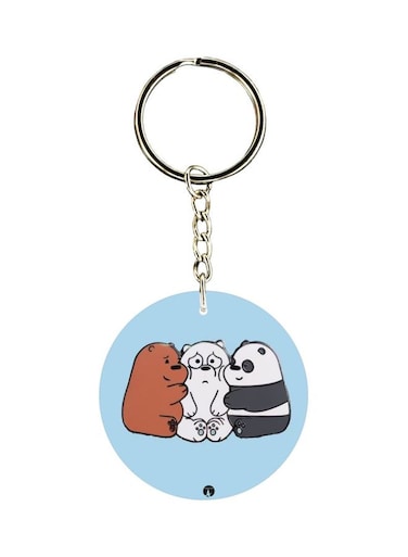 Animal Printed Dual Sided Keychain