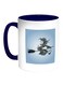 Witch Printed Coffee Mug White/Blue 11ounce