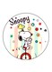 Snoopy Printed Fridge Magnet Round Multicolour