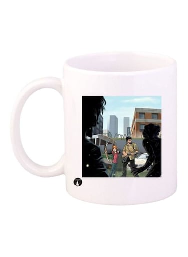 Video Game Scene Printed Coffee Mug White/Blue/Black