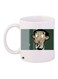 Mr. Bean Printed Coffee Mug White/Beige/Green 11ounce