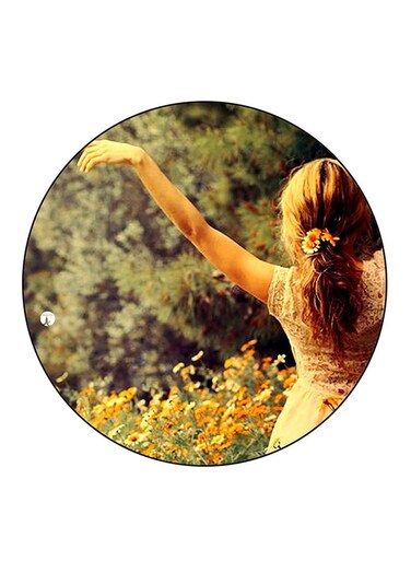 Girl Printed Fridge Magnet Multicolour