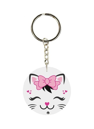 Cartoon Themed Single Sided Keychain