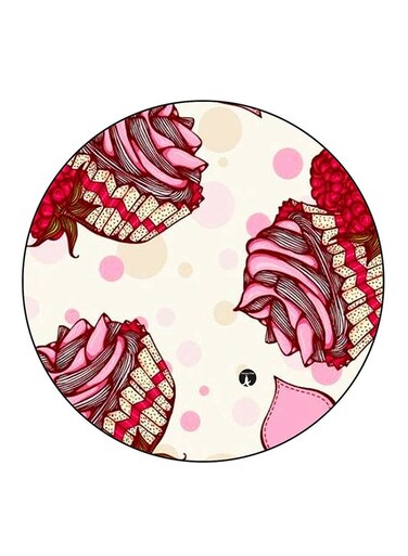 Cupcakes Printed Fridge Magnet Multicolour
