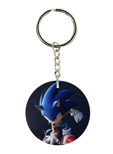Double Sided Sonic Printed Keychain