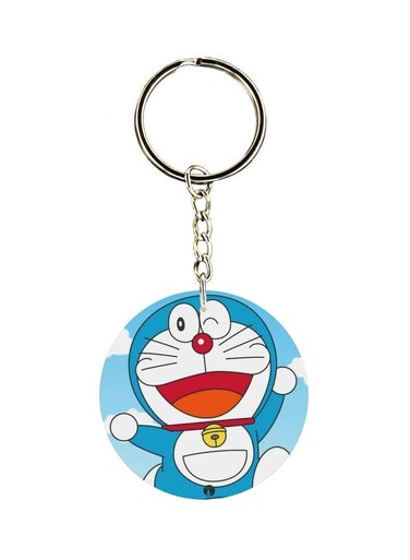 Double Sided Doraemon Printed Keychain