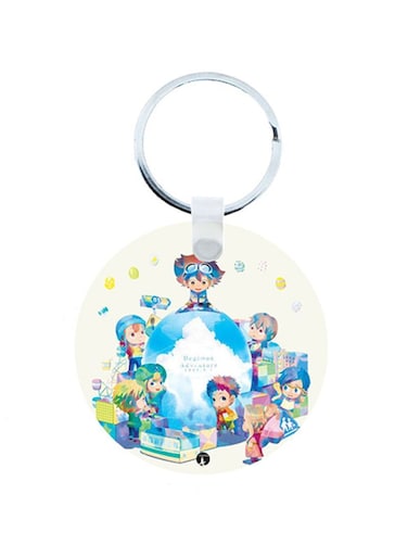 Digimon Anime Wooden Keychain