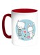 Plant Love Printed Mug White/Blue/Red
