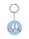 Milk Bottle Printed Single Sided Keychain