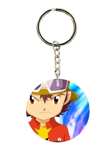 Anime Digimon Printed Keychain