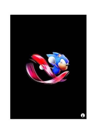 Video Game Sonic Metal Plate Poster Multicolour 15x20cm
