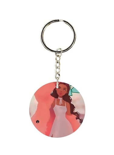 Cartoon Character Printed Keychain