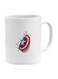 Captain America Shield Printed Mug White/Red/Blue