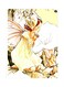 Themed Metallic Plate Beige/White/Green 20x15cm