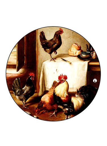 Chickens Printed Fridge Magnet Multicolour