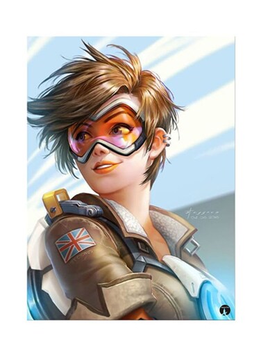 Video Game Overwatch Metal Plate Poster Multicolour 15x20centimeter