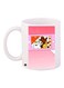 Cartoon Printed Coffee Mug White/Pink/Brown 11ounce