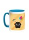 Cartoon Drawing - The Joy Of Eid Printed Coffee Mug Turquoise/White 11ounce