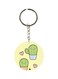 Cactus Printed Double Sided Keychain
