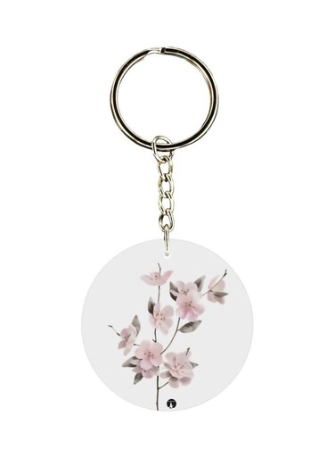 Flower Printed Keychain