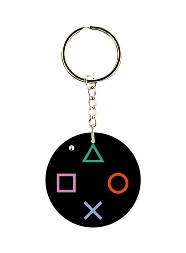 Geometric Shape Themed Keychain