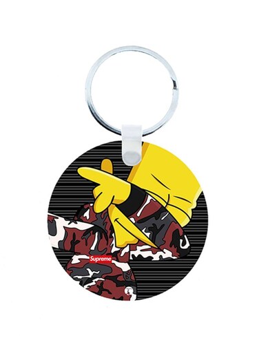 Simpsons Wooden Keychain