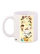Dessert Delights Printed Coffee Mug White/Yellow/Black 11ounce