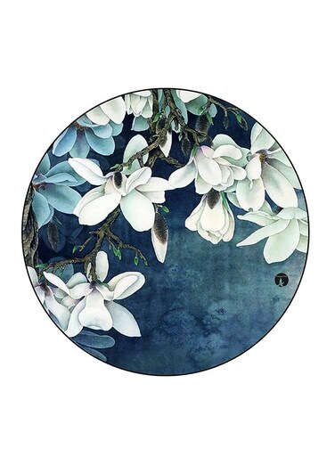 Flower Printed Fridge Magnet Multicolour 5.5 x 5.5cm