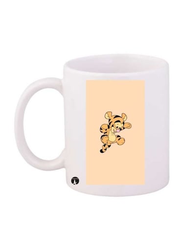 Tiger Printed Mug Yellow/Black Standard Size