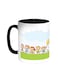 Happy Eid Printed Coffee Mug Black/White 11ounce