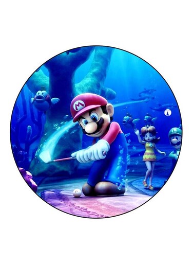 Super Mario Printed Fridge Magnet Blue/Pink/Beige 5.5cm