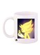Sonic Video Game Printed Coffee Mug White/Gold