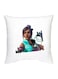 Fortnite Character Printed Decorative Cushion White/Blue/Purple 16x16inch