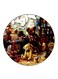 Vintage Art Printed Fridge Magnet Multicolour