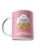 Printed Coffee Mug Pink/Brown/White