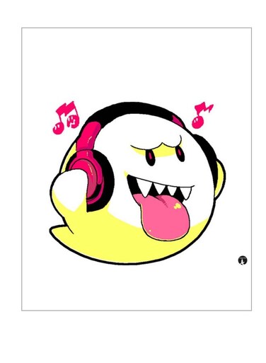 Cartoon Themed Metallic Plate White/Yellow/Pink 20x15cm