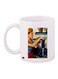 Girl Printed Ceramic Coffee Mug White/Yellow/Blue 11ounce
