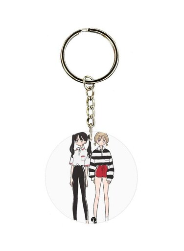 Girl Printed Keychain