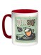 Old Coffee Shop Printed Coffee Mug Red/White/Green