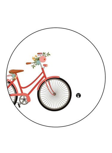 Bike Printed Fridge Magnet Multicolour