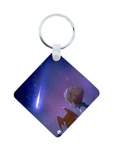 Digimon Anime Wooden Keychain