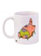 Cartoon Printed Coffee Mug White/Beige/Green 11ounce